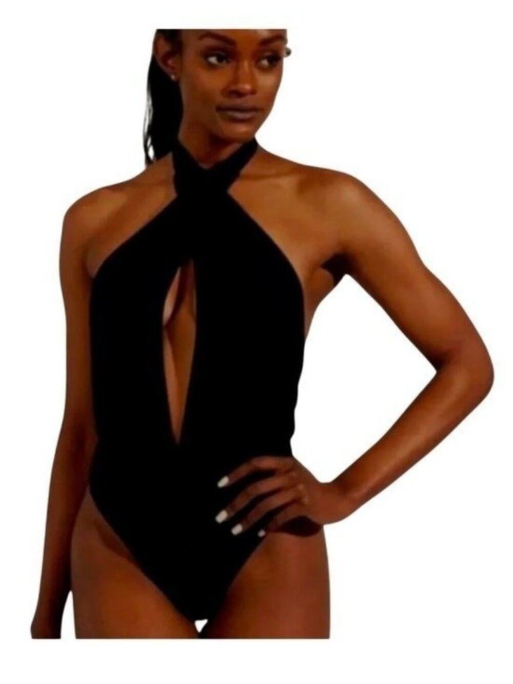 BuffBunny Hottie Halter Bodysuit Size S NWT